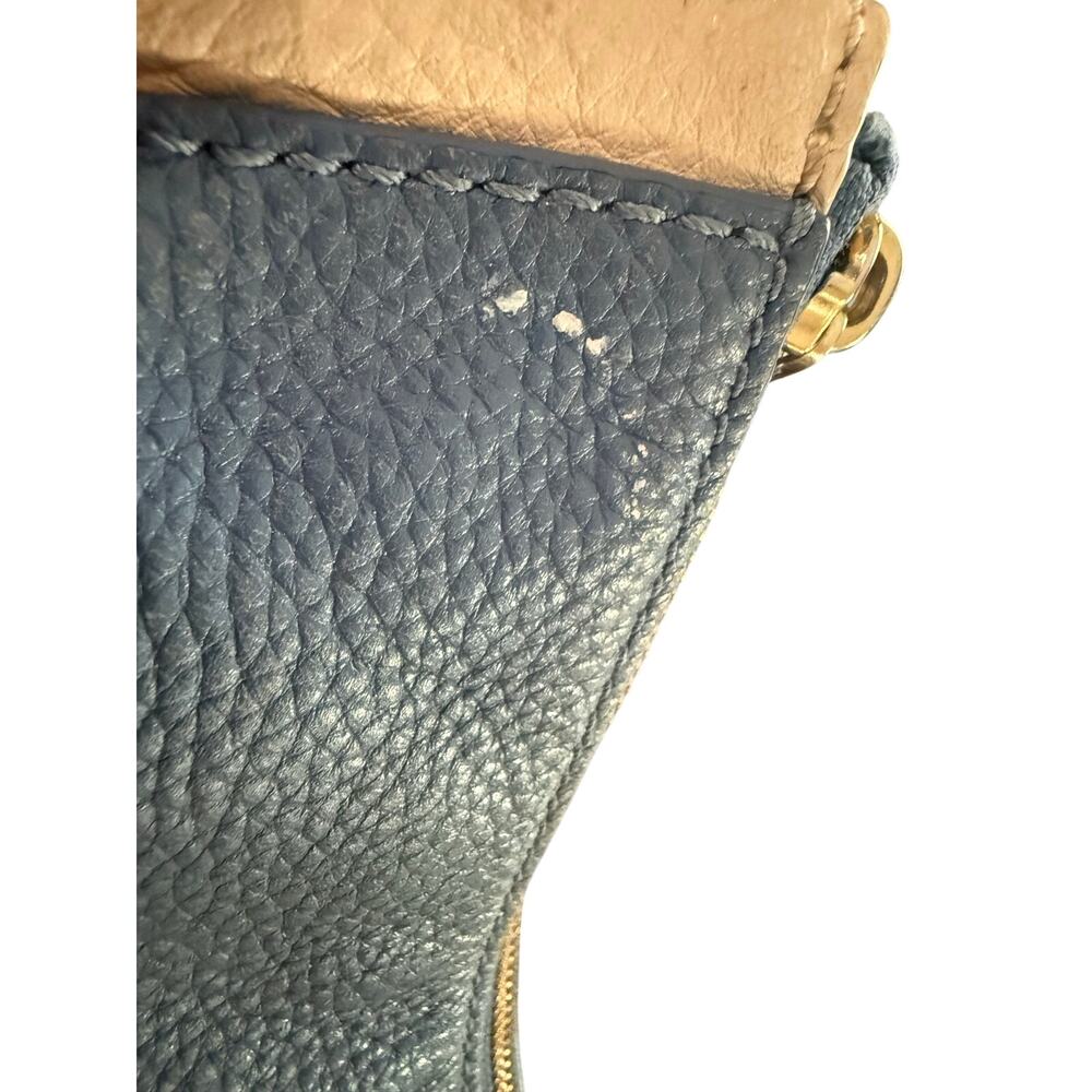 Kate Spade Jackson St., Miley hobo bag in blue ivory and black pebble leather - Picture 6 of 11